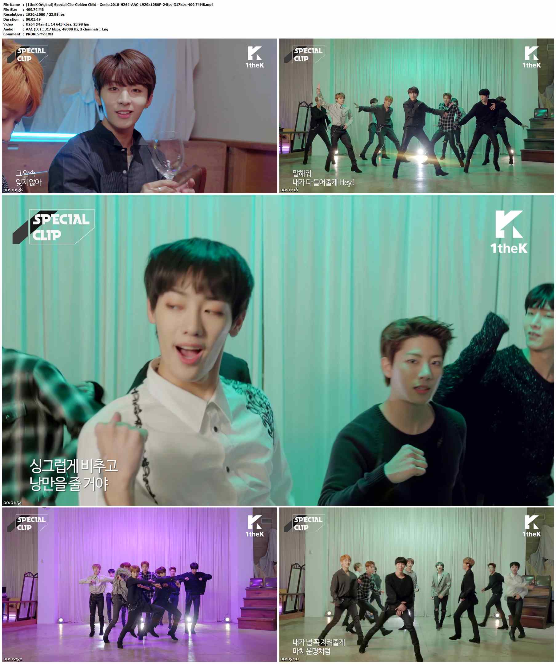 [1theK Original] Special Clip-Golden Child - Genie.2018-H264-AAC-1920x1080P-24fps-317kbs-409.74MB官方MV_高清MV